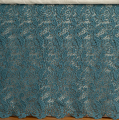 Allora Bed Skirt from Bella Notte Linens in the color Cenote.