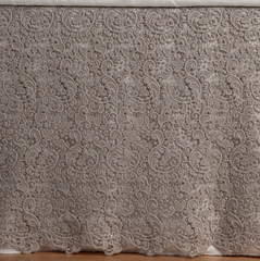 Allora Bed Skirt from Bella Notte Linens in the color Fog.