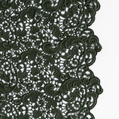 Allora Bed Skirt from Bella Notte Linens in the color Juniper.