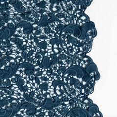 Allora Bed Skirt from Bella Notte Linens in the color Midnight.