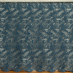 Allora Bed Skirt from Bella Notte Linens in the color Midnight.