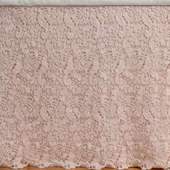 Allora Bed Skirt from Bella Notte Linens in the color Pearl.