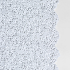 Allora Bed Skirt from Bella Notte Linens in the color White.