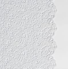 Allora Bed Skirt from Bella Notte Linens in the color Winter White.