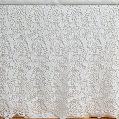 Allora Bed Skirt from Bella Notte Linens in the color Winter White.