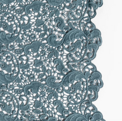 Allora Bed Scarf from Bella Notte Linens in the color Cenote.