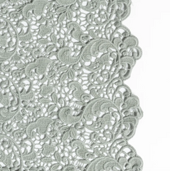 Allora Bed Scarf from Bella Notte Linens in the color Eucalyptus.