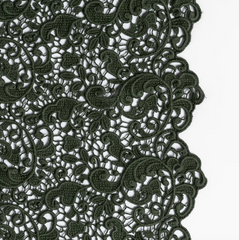 Allora Bed Scarf from Bella Notte Linens in the color Eucalyptus.