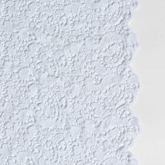 Allora Bed Scarf from Bella Notte Linens in the color White.