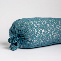 Allora Bolster from Bella Notte Linens in the color Cenote.