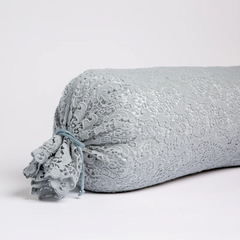 Allora Bolster from Bella Notte Linens in the color Cloud.