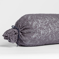Allora Bolster from Bella Notte Linens in the color French Lavender.