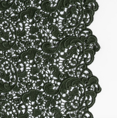 Allora Bolster from Bella Notte Linens in the color Juniper.