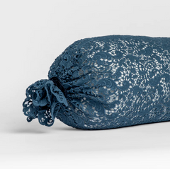 Allora Bolster from Bella Notte Linens in the color Midnight.