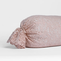 Allora Bolster from Bella Notte Linens in the color Pearl.