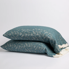 Allora pillowcase from Bella Notte Linens in the color Cenote.
