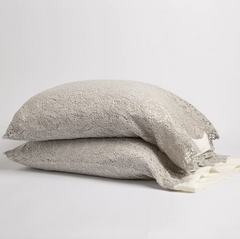 Allora pillowcase from Bella Notte Linens in the color Cloud.