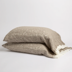 Allora pillowcase from Bella Notte Linens in the color Fog.