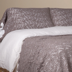 Allora pillowcase from Bella Notte Linens in the color French Lavender.