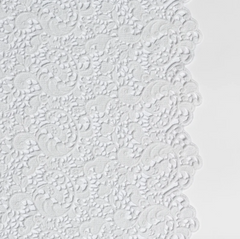 Allora King Pillowcase from Bella Notte Linens in the color Winter White.