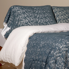 Allora pillowcase from Bella Notte Linens in the color Midnight.