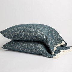 Allora pillowcase from Bella Notte Linens in the color Midnight.