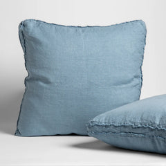 Austin Sham from Bella Notte Linens in the color Tahoe Blue.