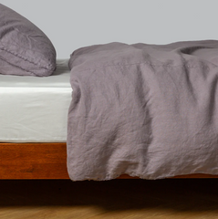 Austin Duvet from Bella Notte Linens in the color French Lavender.