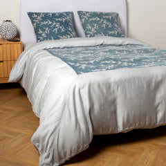 Lynette Duvet from Bella Notte Linens in the color Cloud.