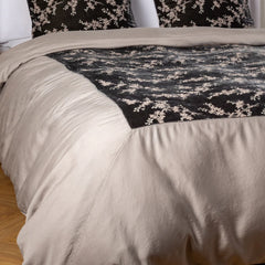 Lynette Duvet from Bella Notte Linens in the color Fog.