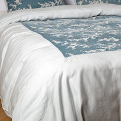 Lynette Duvet from Bella Notte Linens in the color Cloud.