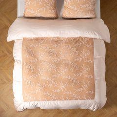 Lynette Duvet from Bella Notte Linens in the color Pearl.