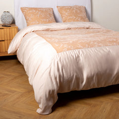 Lynette Duvet from Bella Notte Linens in the color Pearl.