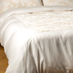 Lynette Duvet from Bella Notte Linens in the color Winter White.