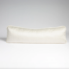Sel Body Pillow in Winter White from Bella Notte Linens. 