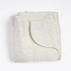 Sel Blanket from Bella Notte Linens in the color Winter White.