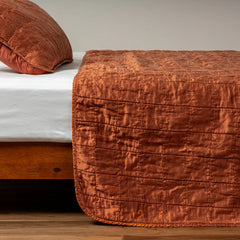 Sel Coverlet from Bella Notte Linens in the color Autumn.