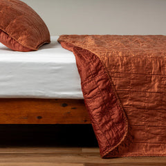Sel Coverlet from Bella Notte Linens in the color Autumn.