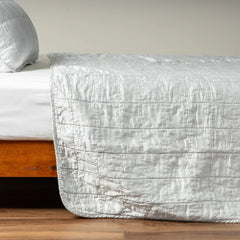 Sel Coverlet from Bella Notte Linens in the color Cloud.
