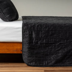 Sel Coverlet from Bella Notte Linens in the color Corvino.