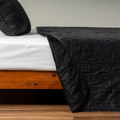 Sel Coverlet from Bella Notte Linens in the color Corvino.