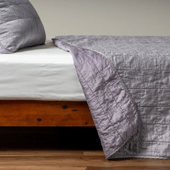 Sel Coverlet from Bella Notte Linens in the color French Lavender.
