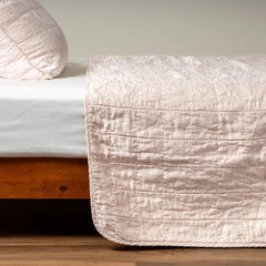 Sel Coverlet from Bella Notte Linens in the color Pearl.