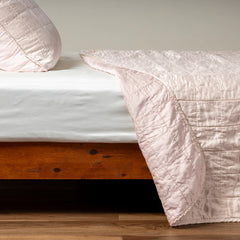 Sel Coverlet from Bella Notte Linens in the color Pearl.