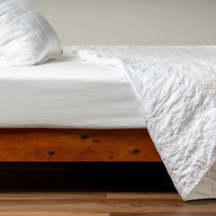 Sel Coverlet from Bella Notte Linens in the color White.