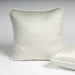 Sel Sham from Bella Notte Linens in the color Winter White.