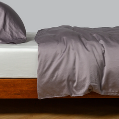Bria Duvet Cover in French Lavender from Bella Notte Linens.