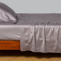 Bria Fitted Sheet in French Lavender from Bella Notte Linens.