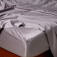 Bria Fitted Sheet in French Lavender from Bella Notte Linens.