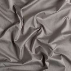 Bria Flat Sheet with Novola Lace from Bella Notte Linens in the color Fog.